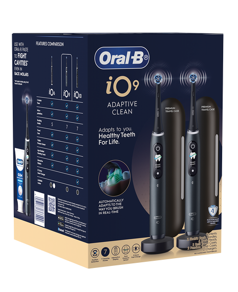 iO9 Dual Handle Electric Toothbrush Pack